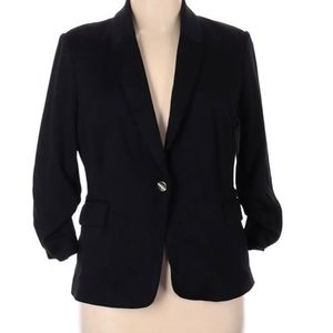 Jules & Leopold 3/4 scrunch sleeve blazer